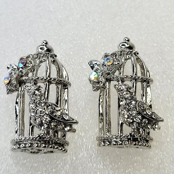 Birdcage Earrings Whimsy Earrings - Picture 2 of 10